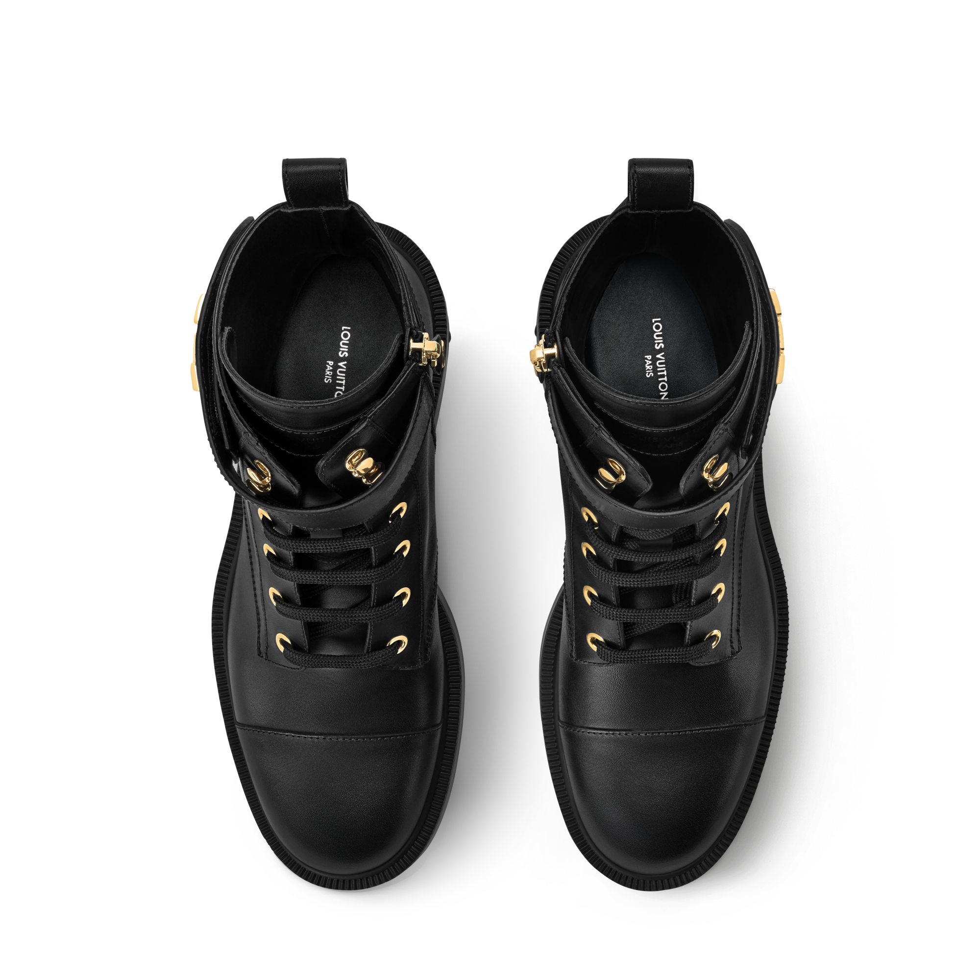 ゆ*か様 Louis Vuitton Botas Negro Gris antr